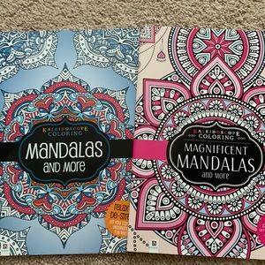 Two brand new mandala coloring books